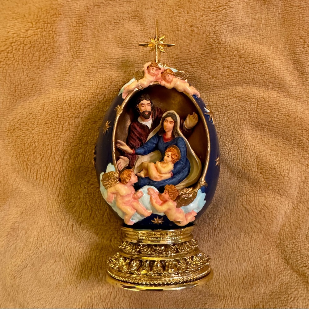 Franklin Mint "The Nativity" Egg - House of Faberge Limited Edition